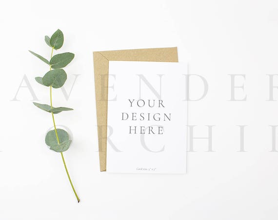 Card Mockup Styled Stock Photo Feminine Stock Photo Card