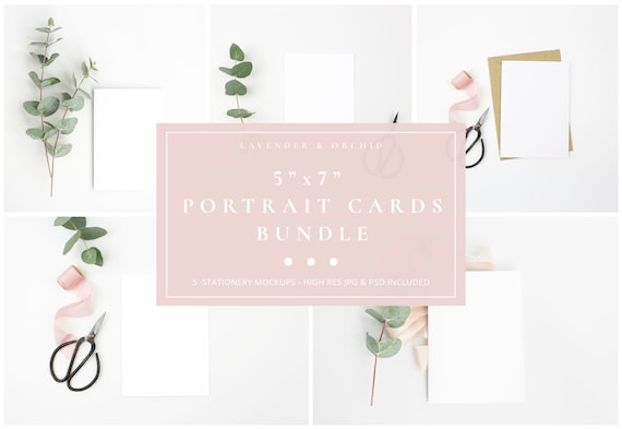 5x7 Portrait Card Bundle Styled Stock Photography Card Mockup 5x7 Portrait Card Bundle Styled Stock Photography Card Mockup