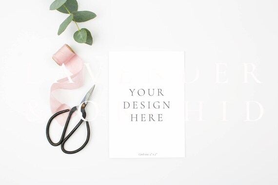 Styled Stock Photo Card Mockups Wedding Stationery Invitation Mockups