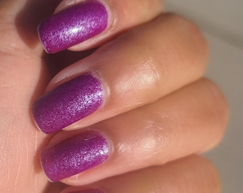 Purple Glitter Nail Polish