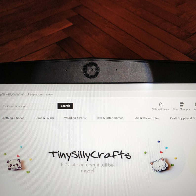 Cute Piggy webcam cover for your privacy and good mood.