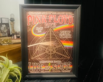 Pink Floyd 1972 "The Dark Side of the Moon Tour" 3D Lenticular Poster