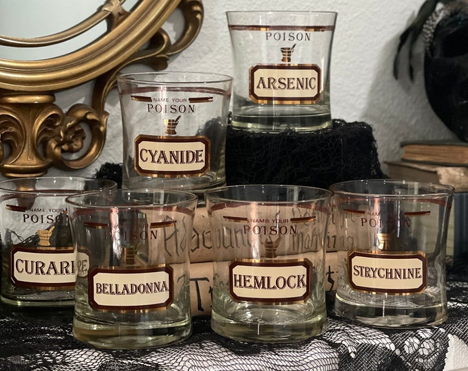 Cera name your poison double old fashioned drinking glasses set of 6