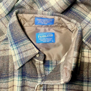 Vintage Pendleton Lodge Shirt Brown Mix Color Large image 10