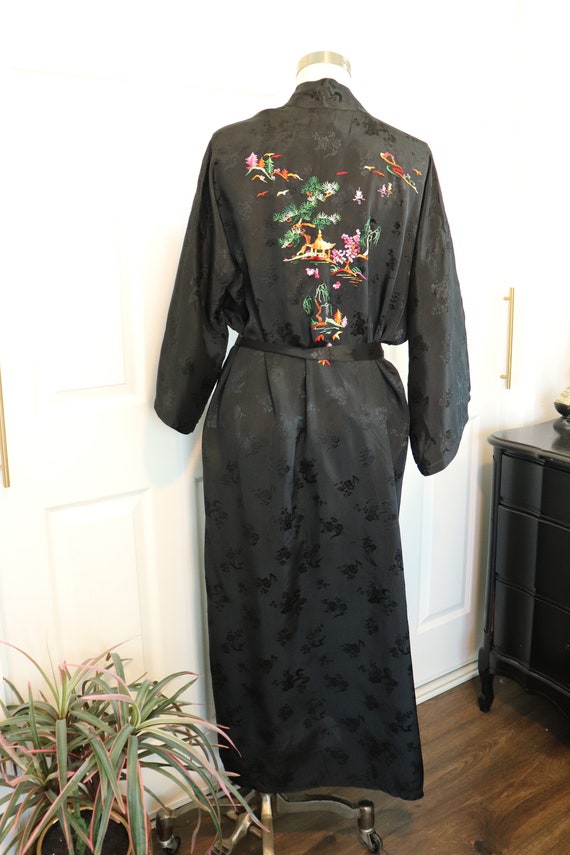 Vintage Golden Bee Embroidered Robe - XL / Vintage