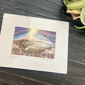 Mount of Olives Print Signed by Bracha Lavee