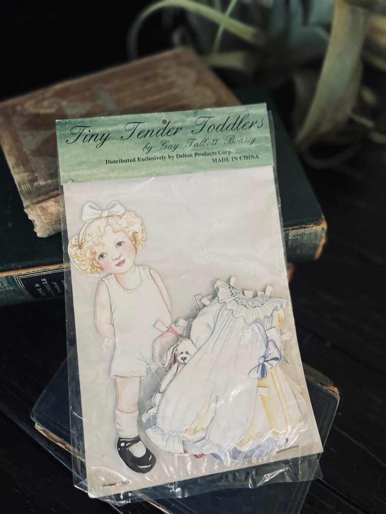 Tiny Tender Toddlers Paper Doll Gift Set by Gay Talbott Boassy image 1