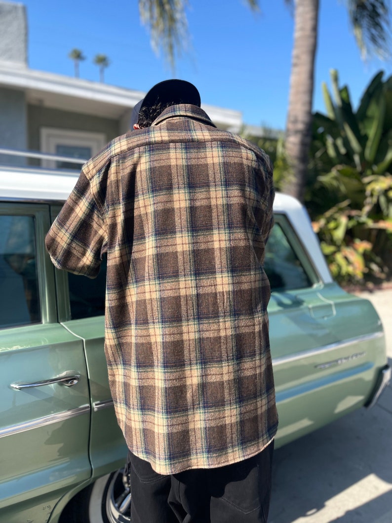 Vintage Pendleton Lodge Shirt Brown Mix Color Large image 4