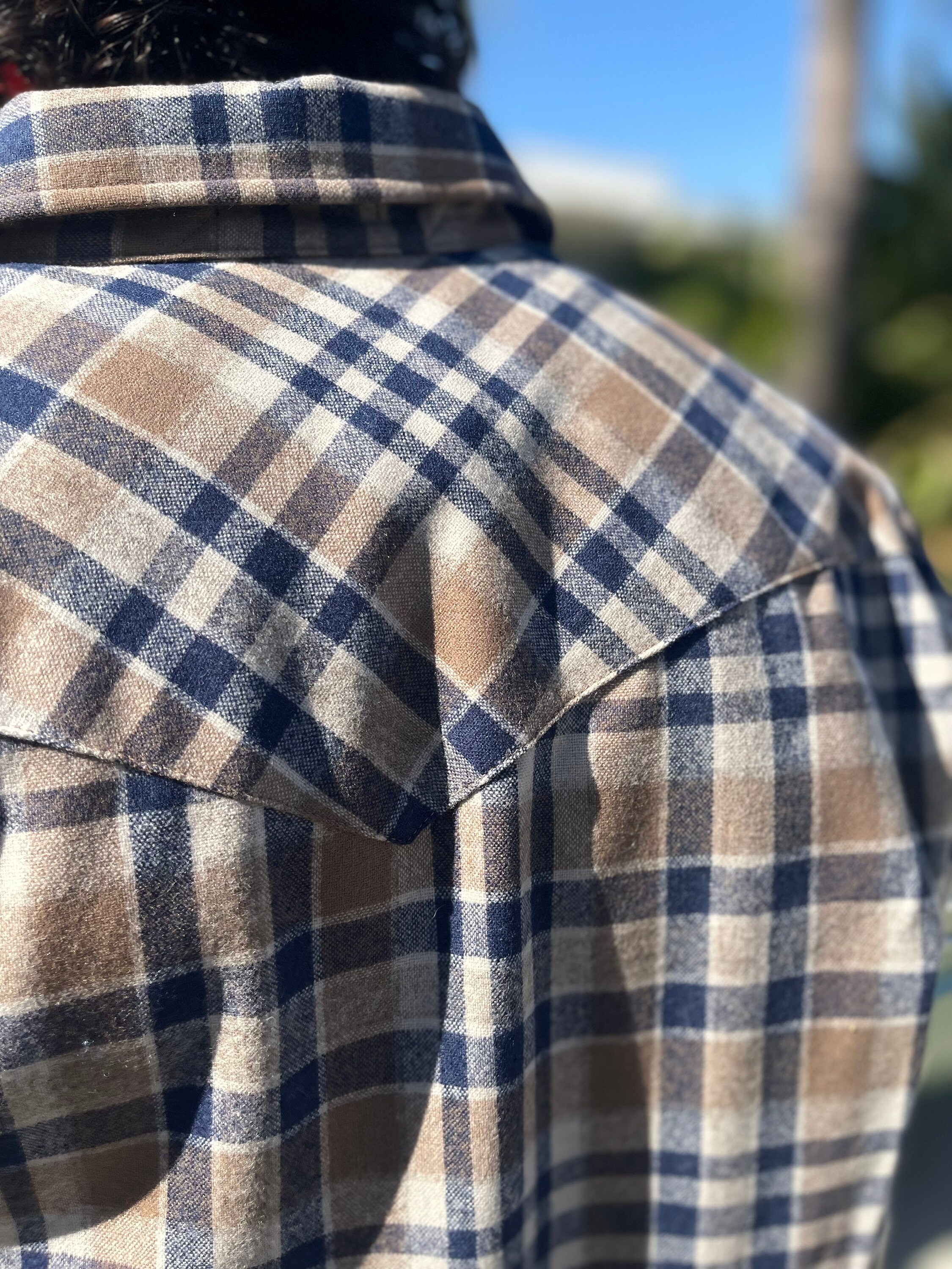 Vintage Pendleton Canyon Snap Front Western Shirt Blue/brown