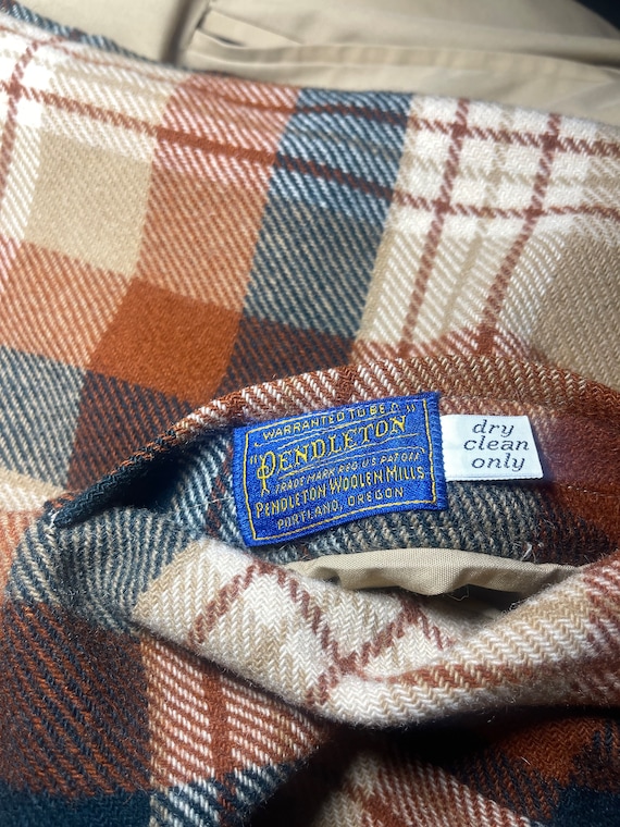 Vintage Pendleton Reversible Jacket Rust Brown Pl… - image 10