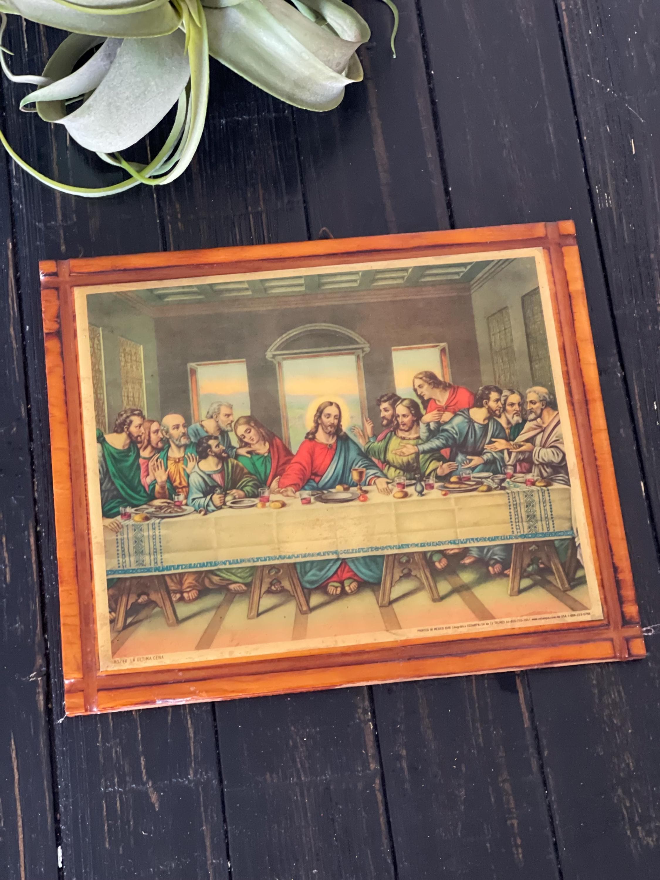 Leonardo Da Vinci the Last Supper Wood Wall Plaque / Last Supper ...