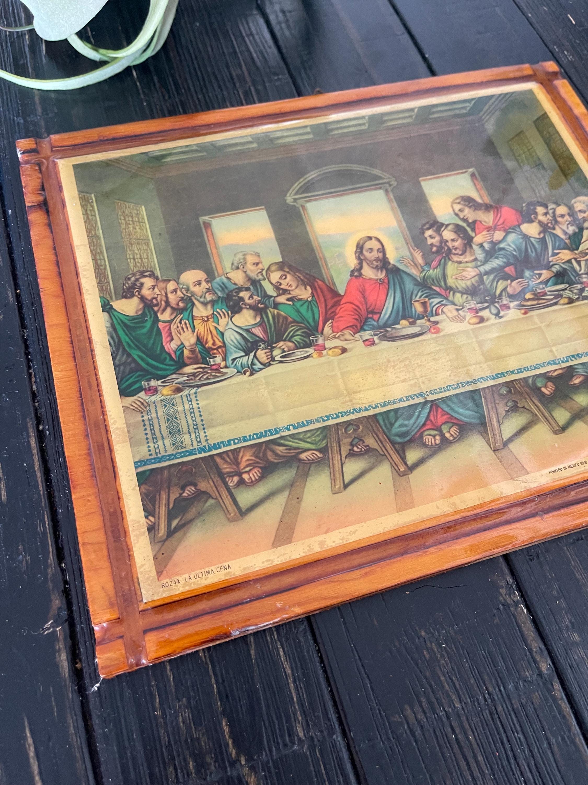 Leonardo Da Vinci the Last Supper Wood Wall Plaque / Last Supper ...
