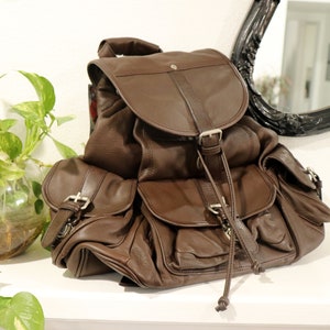 Deadstock Marlboro Leather Backpack / 1990's Marlboro Backpack