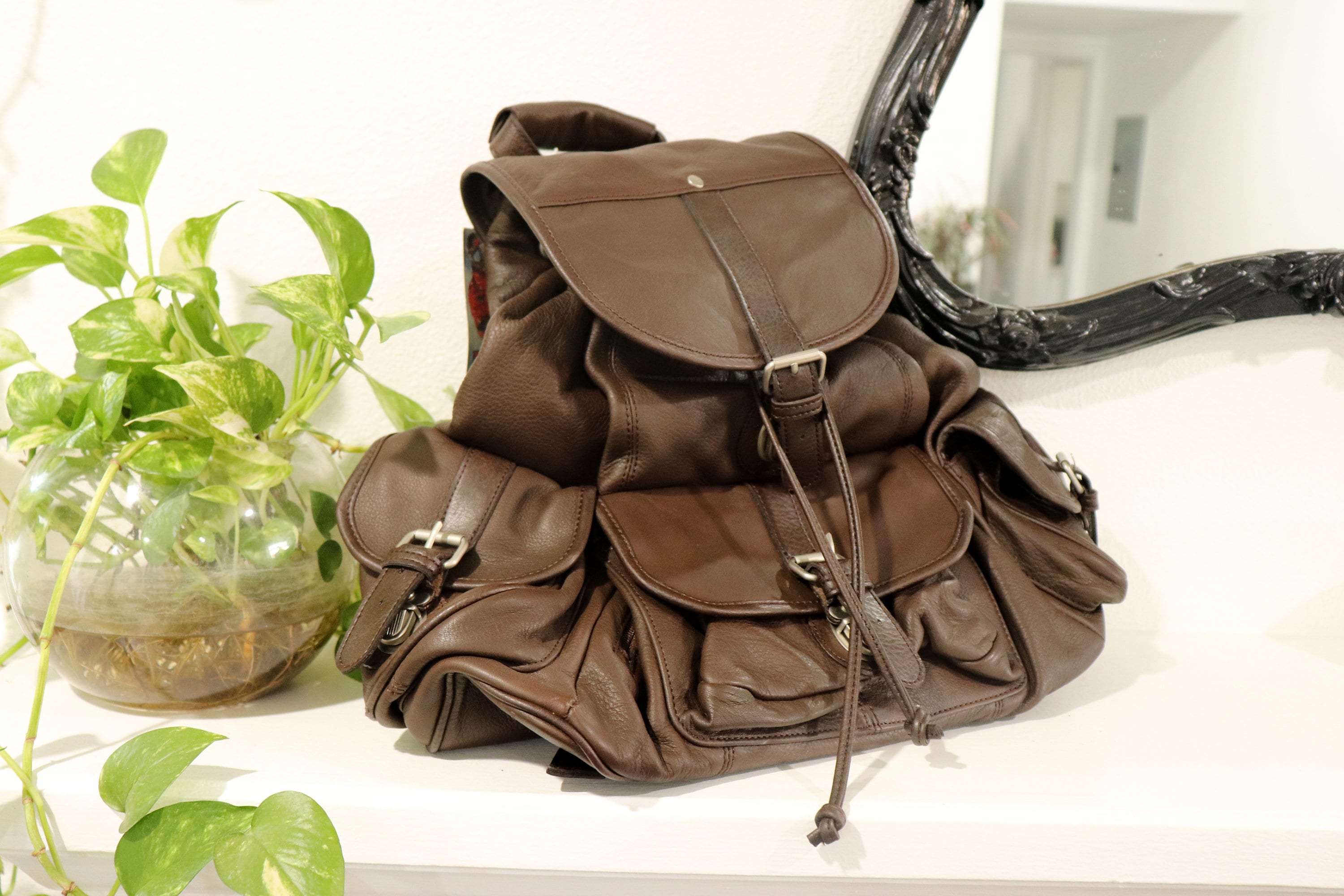 Marlboro clearance leather backpack