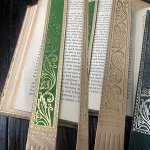 Italian Fringed Leather Bookmark Set of 4 image 10