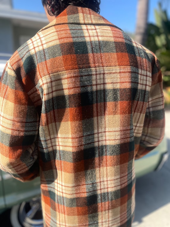 Vintage Pendleton Reversible Jacket Rust Brown Pl… - image 4