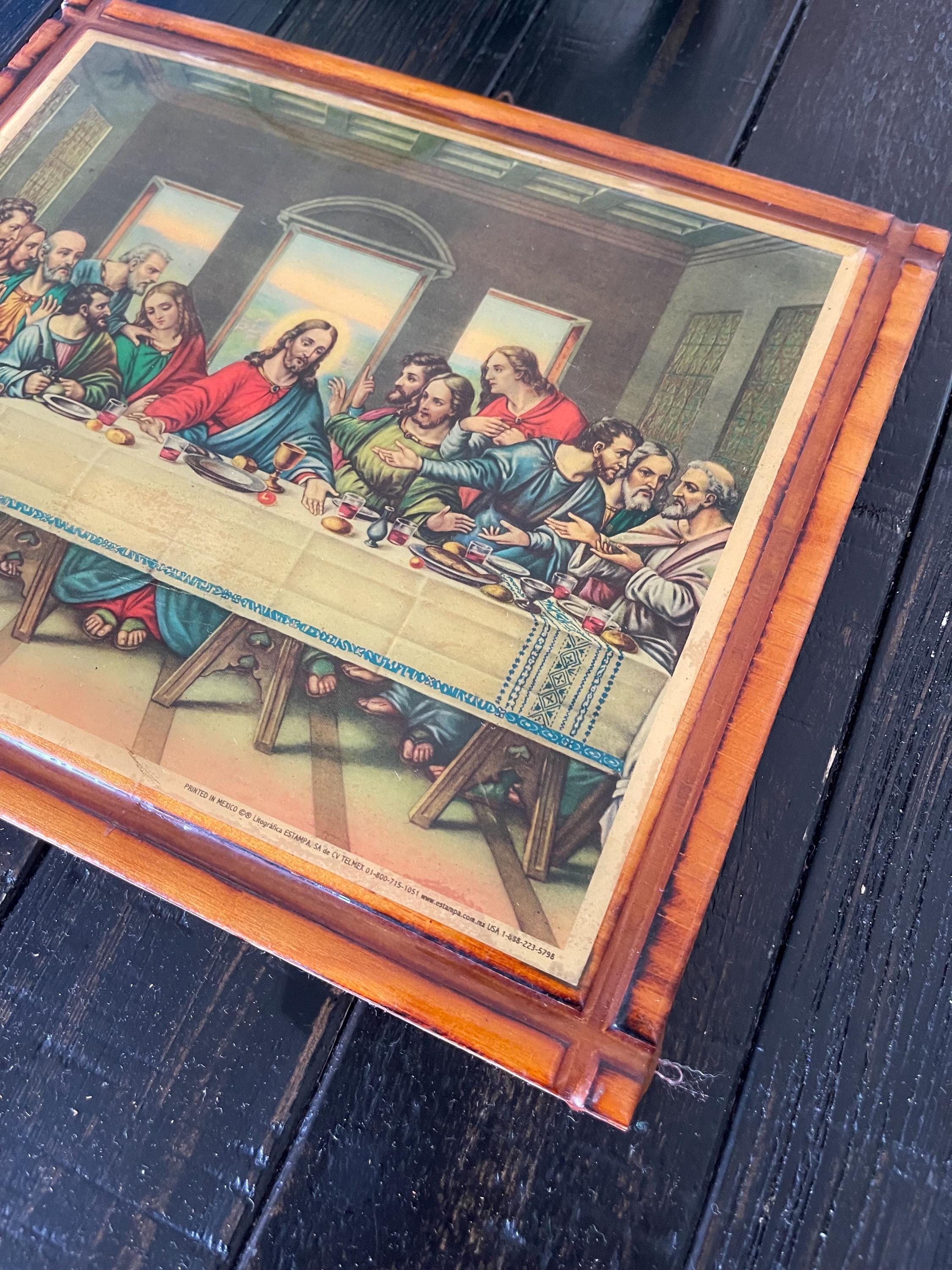 Leonardo Da Vinci the Last Supper Wood Wall Plaque / Last Supper ...