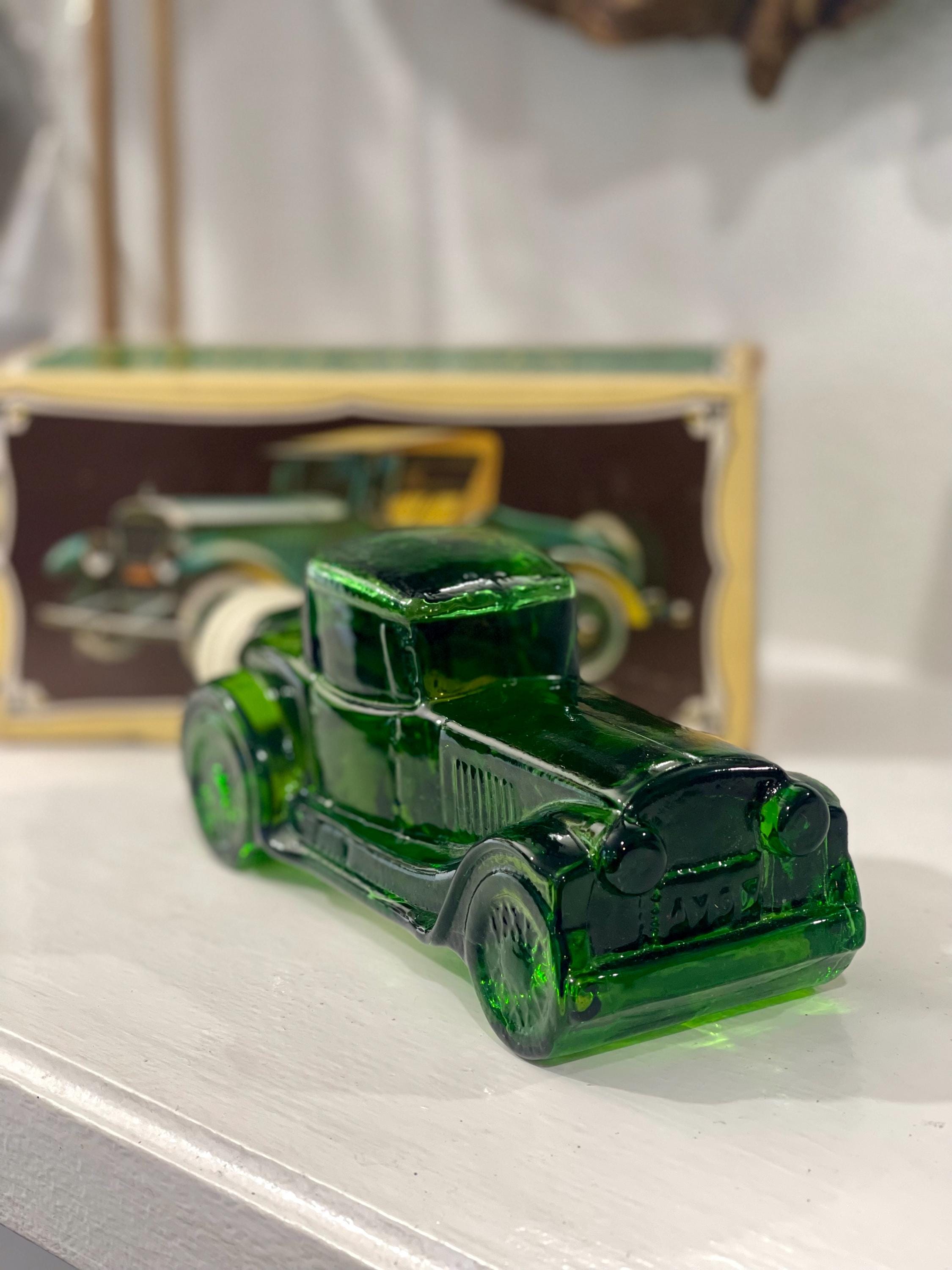 Vintage Avon Sterling Six II Green Glass Car Decanter – Tai Winds