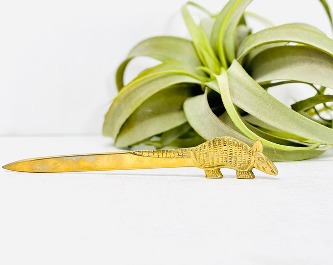 Best Brass Armadillo Letter Opener / Novelty Armadillo Desk Accessory