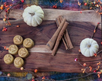 6 Piece Cinnamon Scented Beeswax Melts Hand Poured by Hubbardston Candle Company