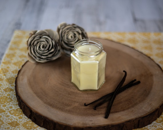 12 oz Vanilla Beeswax Jar Candle | Aromatherapy Candle | Vanilla Candle | Jar Candle | Highly Scented | Cotton Wick Candle