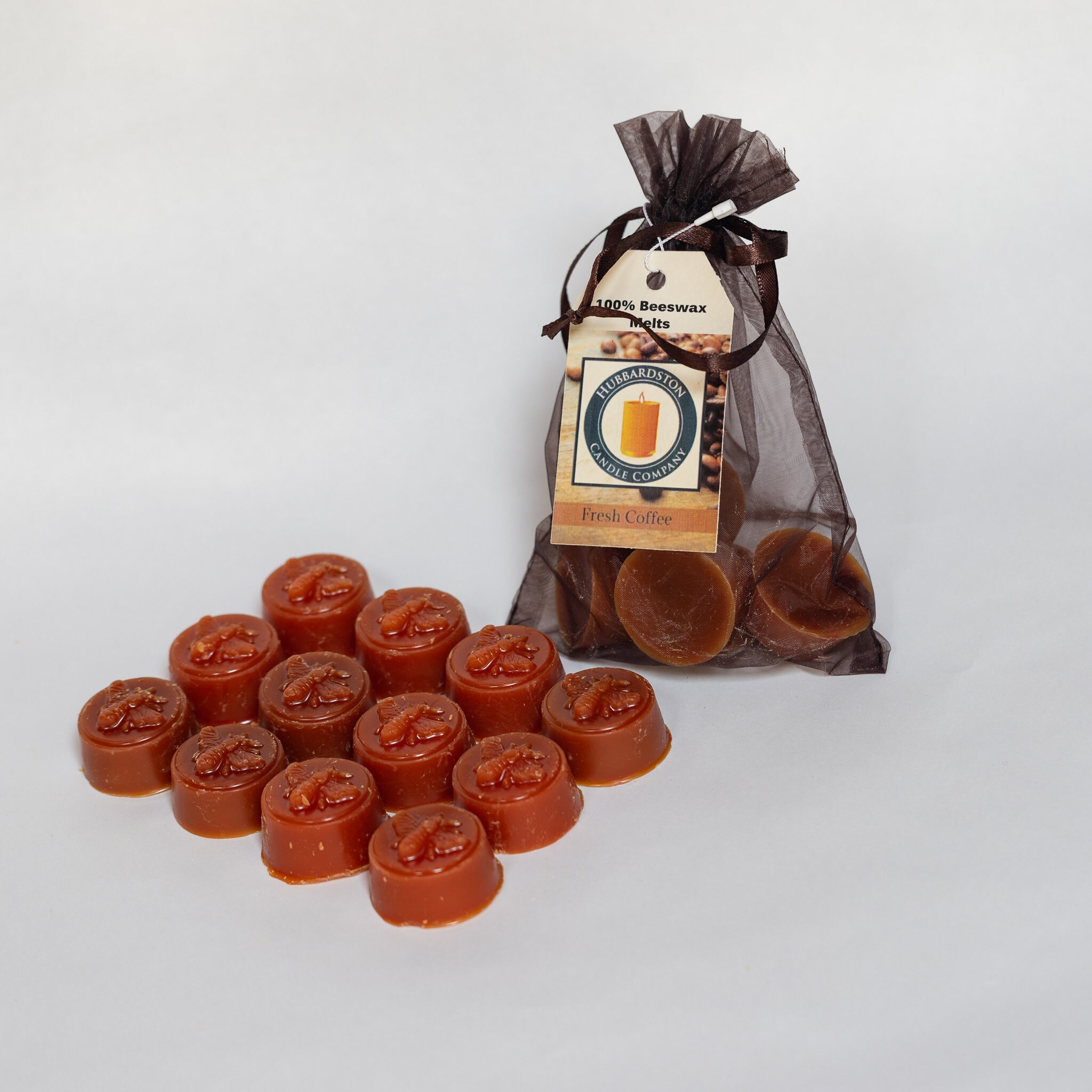 12 Piece 100% Fresh Coffee Scented Pure Beeswax Melts Hand Poured by ...