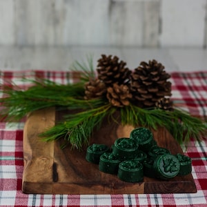 12 Piece Pine Cone Scented Beeswax Melts Hand Poured by Hubbardston Candle Company