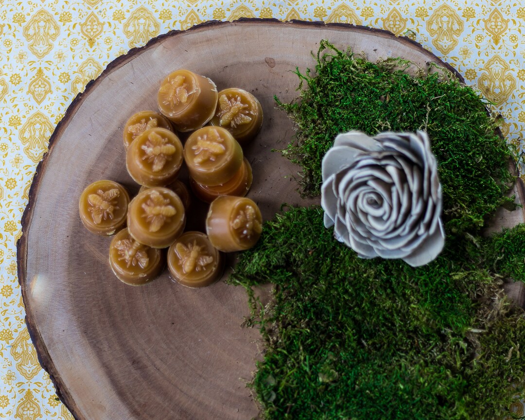12 Piece Sandalwood Scented Beeswax Melts Hand Poured by Hubbardston ...