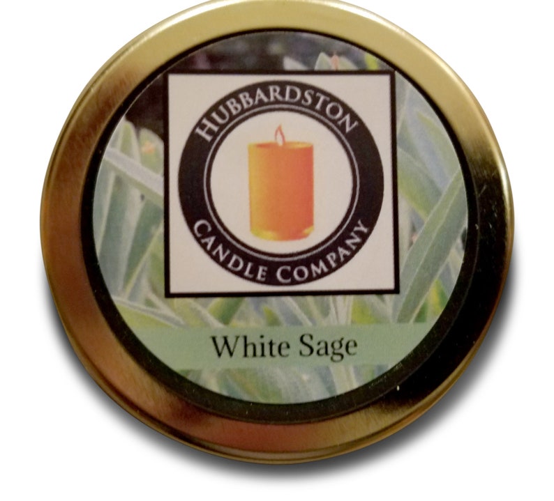 12 oz White Sage Scented 100% Beeswax Eco-Friendly Jar Candle image 5