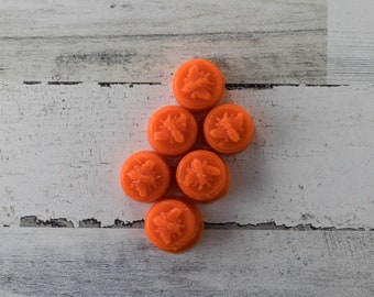 6 Piece Pumpkin Pie Scented Beeswax Melts Hand Poured by Hubbardston Candle Company