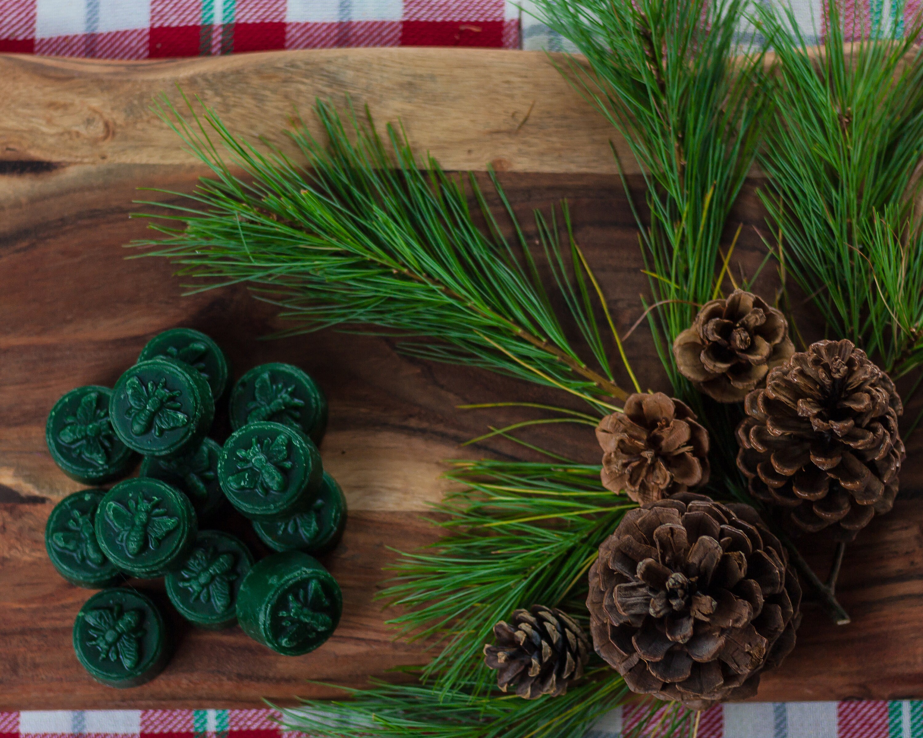 12 Piece Pine Cone Scented Beeswax Melts Hand Poured by Hubbardston ...