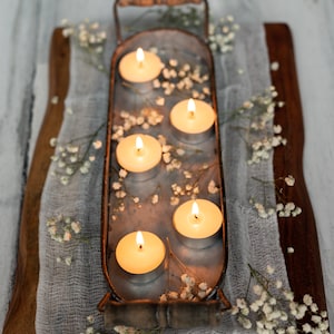 White Unscented Pure Beeswax Tealight, Tea Light Candles Pack.  All-Natural Hand Poured Eco-Friendly Tealights