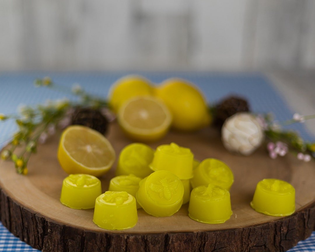 12 Piece Lemon Scented Beeswax Melts Hand Poured by Hubbardston Candle ...
