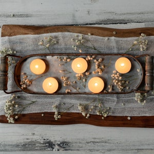 6 Pack White Unscented Beeswax Tealight, Tea Light Candles Pack. All-Natural Hand Poured Eco-Friendly Tealights image 4