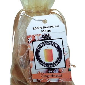 12 Piece Gingerbread Scented Beeswax Melts Hand Poured by Hubbardston ...