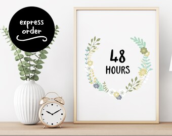 Express Order Add On, Last Minute Gift Idea, 48 Hour Turnaround, Portrait Add On, Digital Gift, Rush My Order, Quick Turnaround Gift