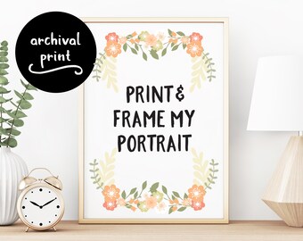Print my Custom Portrait - Receive a physical copy of your portrait posted out to you!