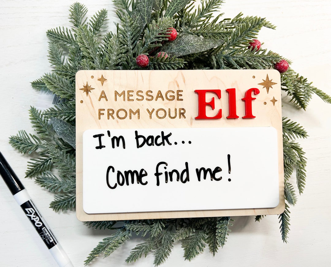 Elf Message Board, Elf Accessory, Elf Ideas, Christmas for Kids, Elf