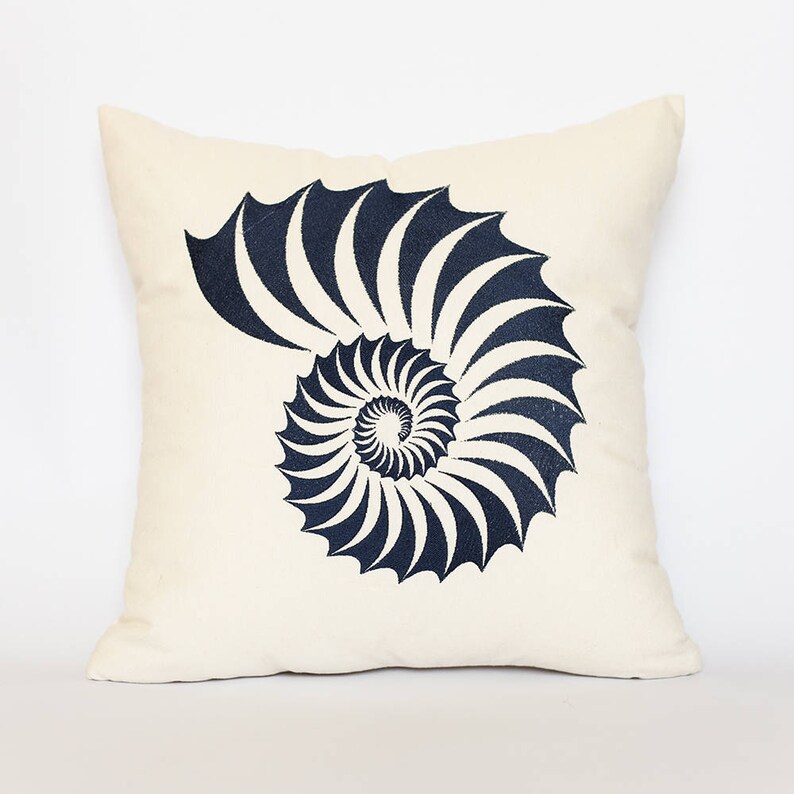 Sea Shell Pillow Coverdecorative Throw Pillow Seashell Etsy