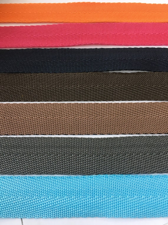 30mm Neon Webbing 100/% Acrylic Tape Craft Upholstery Straps Bag Dog