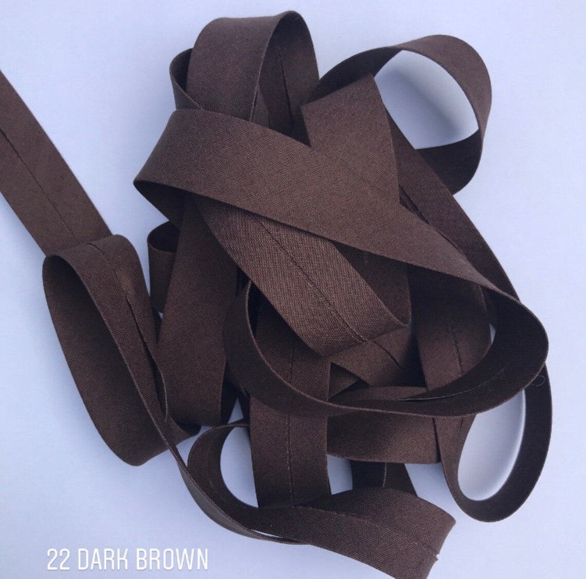 Dark Brown Colour HIGH QUALITY Bias Binding Tape 2cm Width/ 20 Etsy