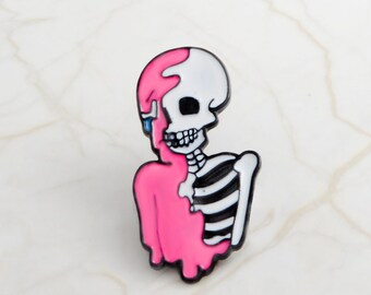 Pink skeleton | Etsy