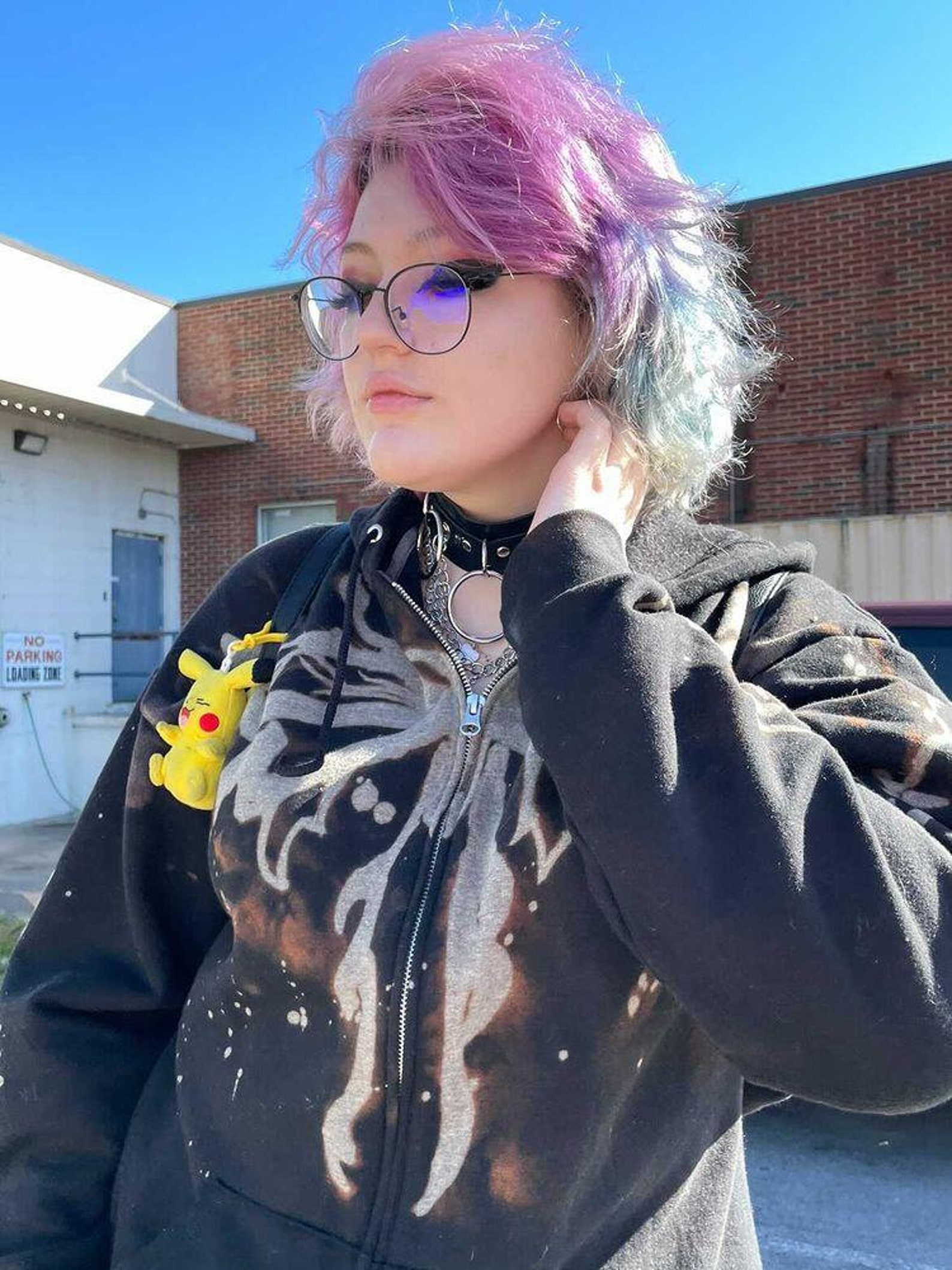 MOTH ZIP HOODIE hand painted moth hoodie Etsy