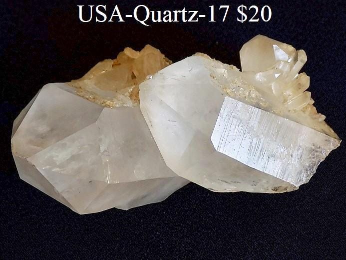 Rocks and Minerals - QUARTZ from Arkansas, USA (USA-Quartz-17)