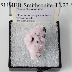 Bergarter och mineraler - Kobolt-SMITHSONIT från Tsumeb, Namibia (TSUMEB-Smithsonite-TN23)