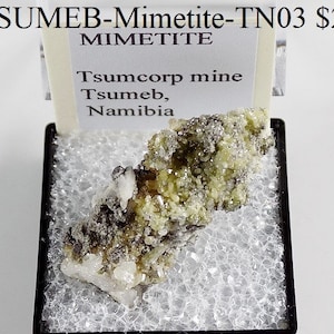 Rocks and Minerals - MIMETITE from Tsumeb, Namibia (TSUMEB-Mimetite-TN03)