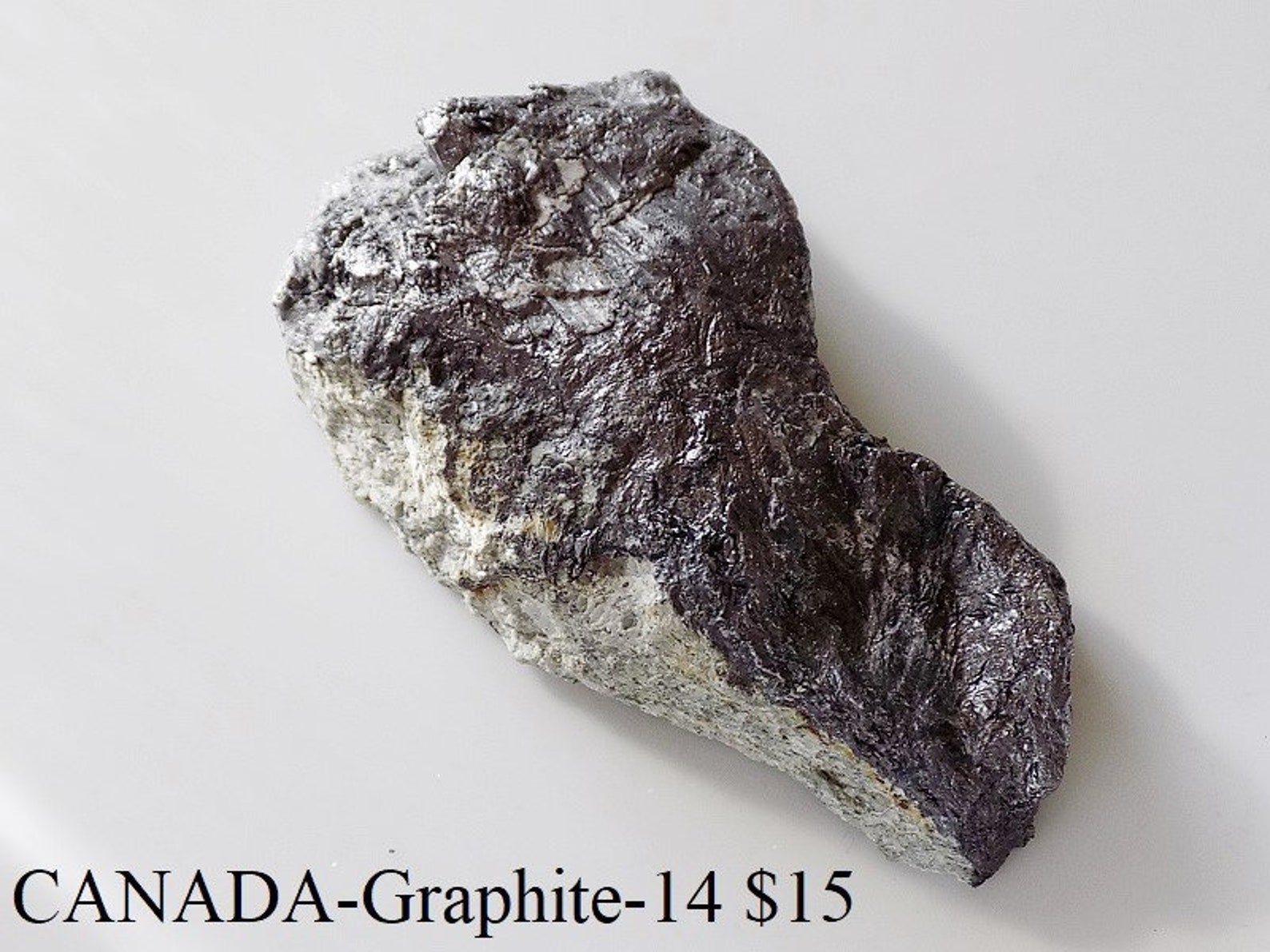 Rocks and Minerals Graphite from Quebec Canada Etsy