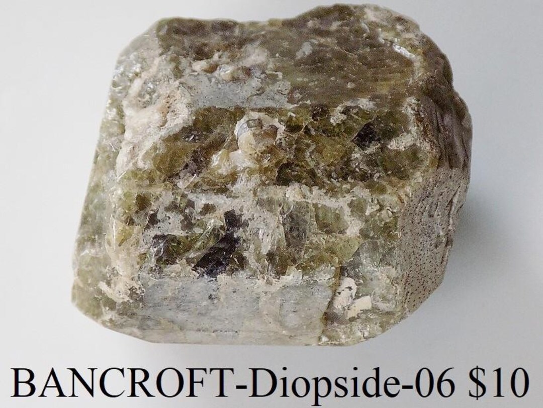 Rocks and Minerals - DIOPSIDE From Bancroft, Ontario, Canada (bancroft ...