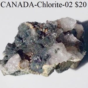 Rocas y minerales: Clorita de Columbia Británica, Canadá (CANADA-Chlorite-02)