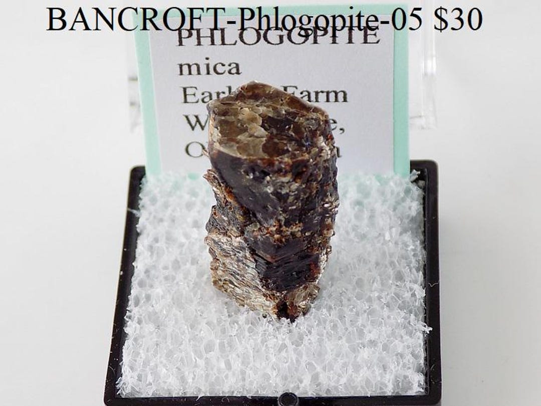 Rocks and Minerals Phlogopite Mica From Ontario, Canada bancroft ...